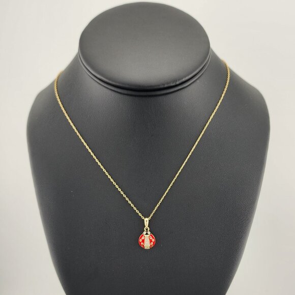 Jewelry - New Sterling Silver 925 Lady Bug Necklace – Nature-Inspired Jewelry Gift